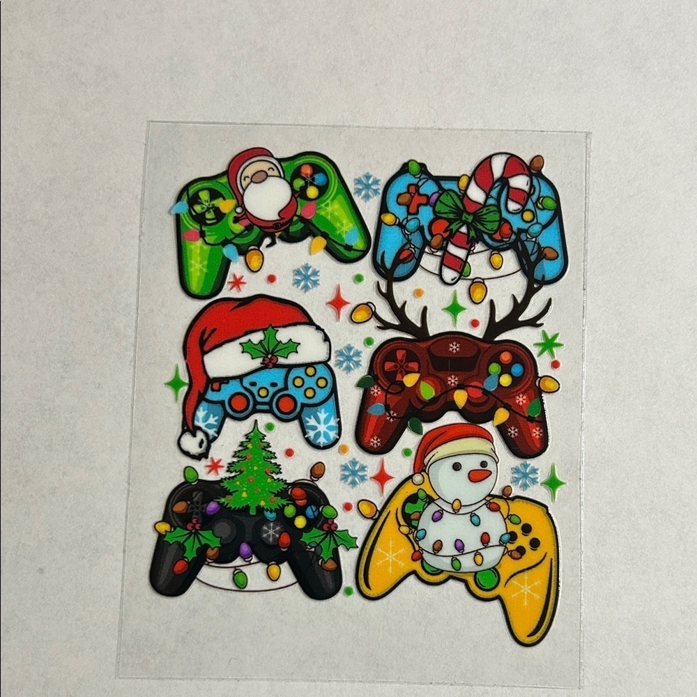 Christmas Gamer Cup Decal D20